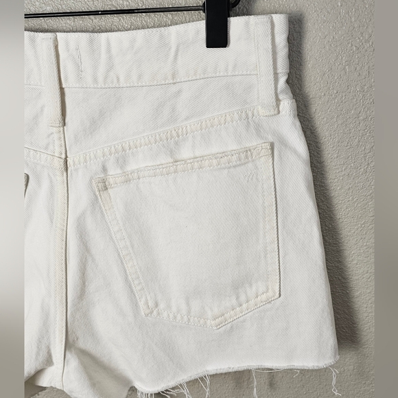 Madewell NWT White Relaxed Denim Jean Shorts - Picture 12 of 13